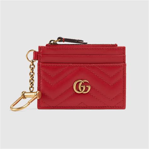 gucci gg marmont keychain wallet|Gucci card wallet keychain.